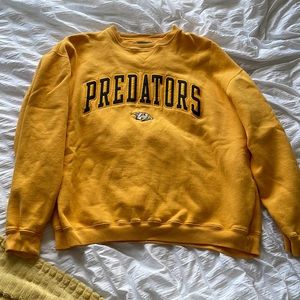 Vintage predators hockey team Crewneck
